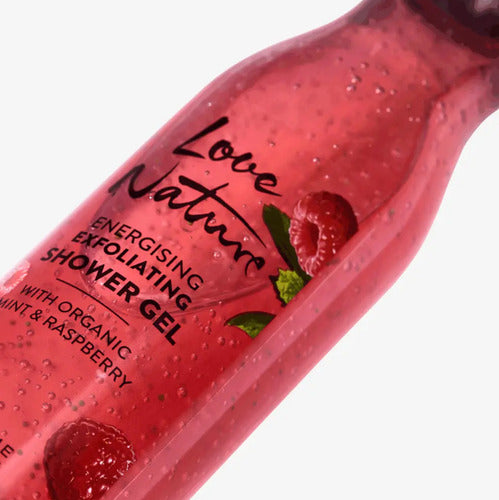 Gel Ducha Exfol. Menta Frambuesa Love Nature Oriflame 250ml
