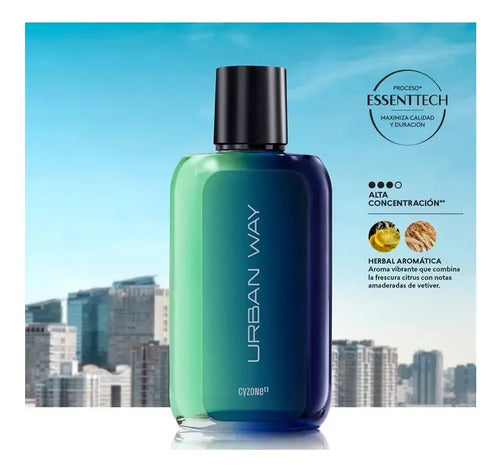 Perfume Urban Way Para Hombre Edt Cyzone 90ml