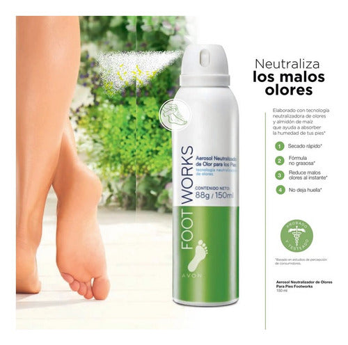 Talco Para Pies Neutralizador Foot Works Avon 150ml