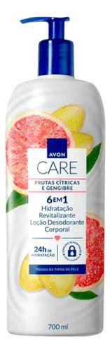 Crema Hidratante Corporal Avon Care Variedades 700ml Frutas Cítricas Y Jengibre
