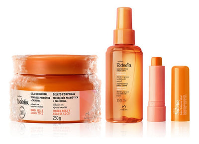 Kit Tododia Mango Rosa Y Agua De Coco Con Labial Natura