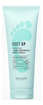 Crema Antitranspirante Feet Up Everyday Oriflame 75ml Árbol De Té