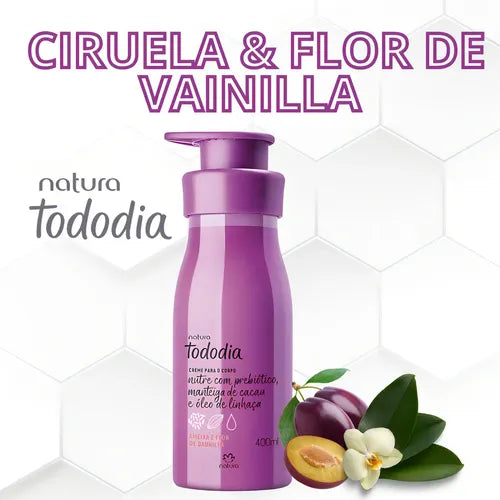 Crema Corporal Natura Tododia Ciruela Y Flor Vainilla 400ml Ciruela/flor De Vainilla