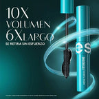 Máscara De Pestañas Ésika Mega Tubing Extensions  8g Negro Negro