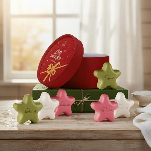 Caja Regalo Jabón Barra Estrellas Tododia X6 Unid 50g Natura