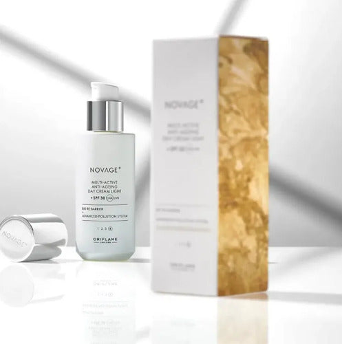 Crema De Día Antienvejecimiento Novage+ Oriflame 50ml Fps30 Todo Tipo De Piel Día