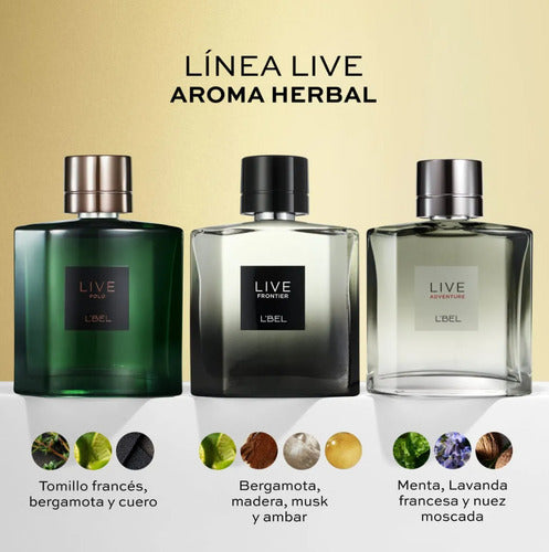 Perfume Live Frontier Para Hombre Lbel 100ml