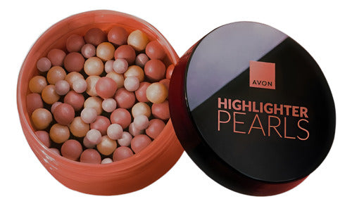 Perlas Efecto Iluminador Highlighter Pearls Avon 28g Tono Del Maquillaje Light Peach
