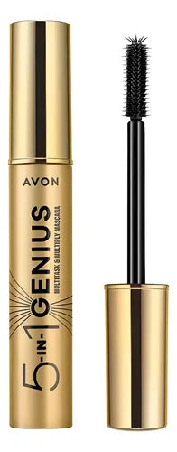 Máscara De Pestañas 5 En 1 Genius Apa Avon 10ml Negro
