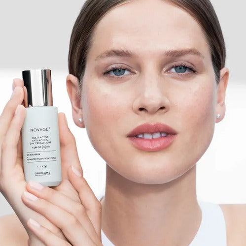 Crema De Día Antienvejecimiento Novage+ Oriflame 50ml Fps30 Todo Tipo De Piel Día
