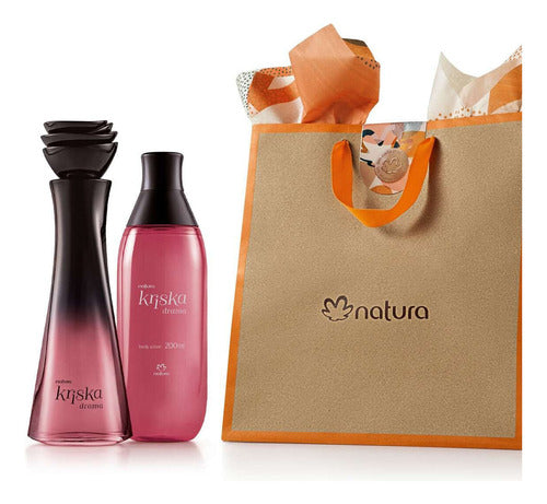 Kit Perfume Kriska Drama 100ml Y Body Splash 200ml Natura
